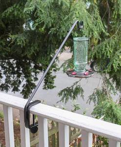 lot 2055 image: Achla Designs BGP-08 Deck Rail Shepherds Pole Hook, 7In, Black