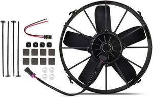 lot 5197 image: RETAIL PRICE $159.93 Mishimoto - MMFAN-12HD Race Line, High-Flow Fan, 12, Black
