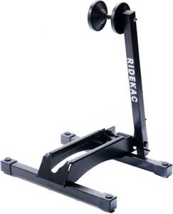 lot 5200 image: Ride KAC Bicycle Storage Stand, Foldable Steel Floor Bike Stand, Fits 20MM Road, Gravel And Mountain Bike Tires Up to 2.4 Wide