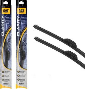 lot 5219 image: Pair for Front Windshield 24  24 Inch Caterpillar Clarity Premium Performance All Season Replacement Windshield Wiper Blades for Car Truck Van SUV, Black