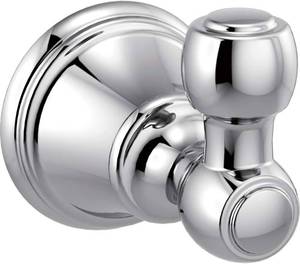 lot 5223 image: DELTA FAUCET  73235 Woodhurst Single Towel Hook Bath Hardware Accessory in Polished Chrome