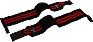 lot 5239 image: RipGrip Wrist Wraps for Crossfit, Bodybuilding, Powerlifting, Strength Training, Yoga, Tennis and Other Professional Sports, Black-Red 12 Inch(Medium Grip)