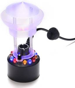 lot 5243 image: FITNATE Mist Maker, 12 LED Mister Fogger Water Fountain Pond Fog Machine Atomizer Air Humidifier, Mini Size, Large Capacity of Mist,with Splash Guard, Perfect for Halloween and Other Holidays