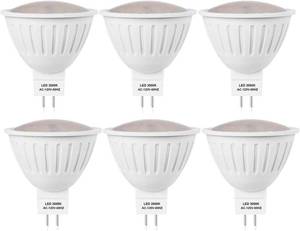 lot 5245 image: Pack of 6 -120V MR16 Led Bulbs 5W Replace 40W -50W Halogen bulb, 3000K Soft Warm White,120 Voltage MR16 GU5.3 Bulb Spotlights for Landscape Flood Track Lighting, Dimmable