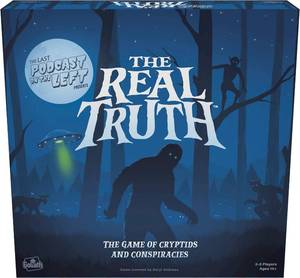 lot 5247 image: Goliath The Last Podcast on The Left Presents The Real Truth - Strategy Game of World Conspiracy Theories and Mysteries with Over 300 Components - Ages 14 and Up, 2-5 Players