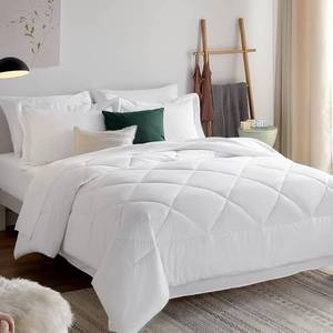 lot 6242 image: CozyLux King Bed in a Bag 7-Pieces Comforter Sets with Comforter and Sheets White All Season Bedding Sets with Comforter, Pillow Shams, Flat Sheet, Fitted Sheet and Pillowcases