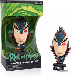 lot 6267 image: Rick And Morty Phoenix Bird Person Talkie Figure w Stand and Keychain 6 Phrases