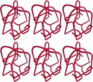 lot 6269 image: 6 Pack TunaMax 12 Fire Sprinkler Head Cage Guard for Protecting Side Wall & Pendent & Upright Sprinkler Head Cover Red