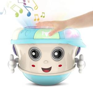 lot 6270 image: Big Shine Musical Songs Tumbler Hand Drum Infant Kids Interactive Learning Toy