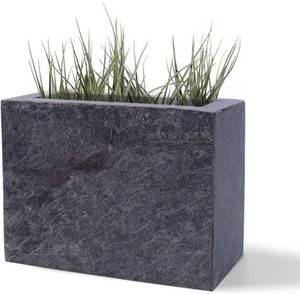 lot 6290 image: INA KI 100% Natural Silver Shine Stone Planter
