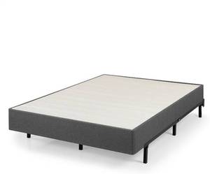lot 11450 image: ZINUS Upholstered Metal and Wood Box Spring  9 Inch Mattress Foundation  Easy Assembly  Fabric Paneled Design, King