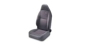 lot 11453 image: Bestop 39347-09 TrailMax Sport Fabric Front High Back Jeep Seat for All Jeep CJ5, CJ7, and Wranglers 1976-1995, Charcoal