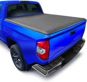 lot 11459 image: Tyger Auto T1 Soft Roll-up Truck Bed Tonneau Cover Compatible with 2014-2020 Toyota Tundra  8 Fleetside Bed  TG-BC1T9043