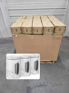 lot 7473 image: Pallet of 90 Boxes of 3 Pack Food Storage Containers
