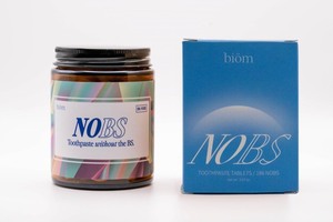 lot 372 image: NOBS (No Bad Stuff) Toothpaste Tablets - Nano Hydroxyapatite, Fluoride & Plastic Free, Eco & Travel Friendly - Remineralize with NHA (3 Month)