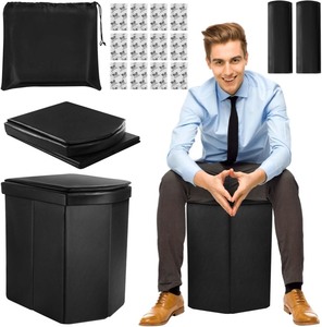 lot 379 image: Portable Toilet for Adults, 16.5 XL Portable Toilet for Camping, Camping Toilet with Lid,Camp Toilet with Handbag,Portable Potty For Indoor, Outdoor, And Emergency Use