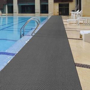 lot 229 image: Drainage Non Slip Flooring Mats Swimming Pool Bathroom Anti-Fatigue Rubber Matts 3x20 Ft Heavy Duty Commercial Anti Slip Floor Mats for Garage Restaurant Sauna SPA, GrayGrey
