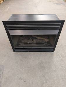 lot 231 image: Natural Gas Fireplace Insert - 23 T x 27 W x 12 D, Black