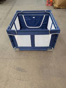 lot 232 image: Lightweight Portable Playpen 41 L x 41 W x 25 T, Navy