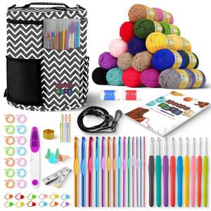 lot 6678 image: MOMOTOYS Crochet Kits 30 yarns  Crochet Bag