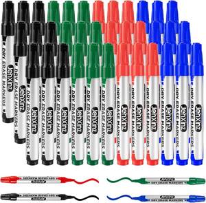 lot 6700 image: Dry Erase-Markers with Chisel Tip, Low-Odor Whiteboard Marker, Assorted 4 Colors for School & Office Use- Bulk Pack of 36