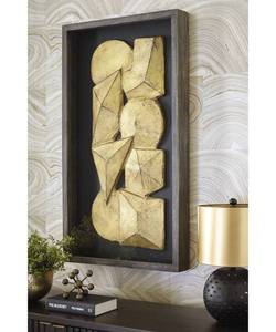 lot 10102 image: Signature design by ashley Grantton Wall Decor Antique GrayGold