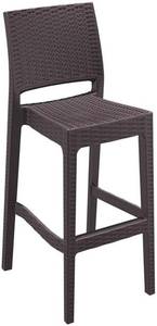 lot 10113 image: Compamia Jamaica 30 Resin Wickerlook Patio Bar Stool in Brown