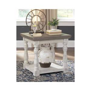 lot 10121 image: Signature Design by Ashley Casual Havalance End Table GrayWhite