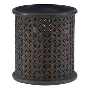 lot 10137 image: Powell Inora Round Side Table - Grey