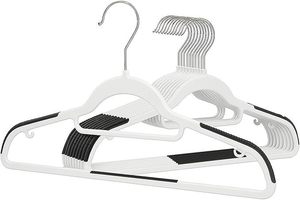 lot 443 image: 24 Giant Tubular Plastic Hanger - Super Duty, 24 Hangers, Proudly Made in The USA