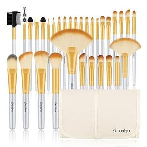 lot 447 image: Professional Set of 32 Makeup Brushesfrom an Array of Eyeshadow Foundation Brushes to a Concealer Brush to Eyelash and Blusher Brushes-the Makeup World is Truly Your Oyster.