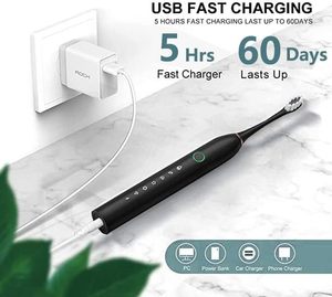lot 452 image: Electric Toothbrush for Adults - 6 Speed Electric Toothbrush 3 Color Rechargeable Toothbrushes with 8 Brush Heads, Electric Toothbrush with Charger Stand Automatic Toothbrush Set (White, Toothbrush)