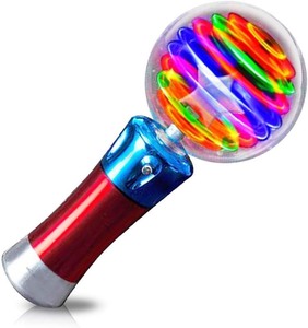 lot 460 image: ArtCreativity Spinning Light Up Toy Wand  Magic Ball with LED Lights, Sensory Spinner for Kids, Party Favors & Classroom Prizes, Autism-Friendly Gift