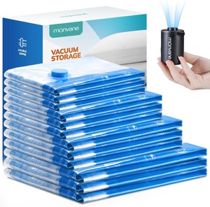 lot 465 image: Vacuum Luggage Storage Bags with Cordless Electric Portable Pump, Double Zipper Sealed Space Saver Bag, Compression for Clothes, Bedding and Travel Essentials