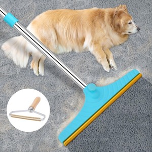 lot 472 image: Carpet Rake for Pet Hair Removal - Reusable Pet Hair Remover, 60 Adjustable Long Handle Cat Dog Carpet Rake Scraper, Dog Hair Rake Brush for Rugs, Mats, Couch