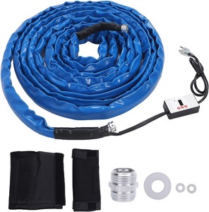 lot 1812 image: Heated Water Hose, RV Thermostat Hose with Digital Display, 30FT Antifreeze Water Pipe for Farm Garden Commercial Use, -40 Freeze Hose
