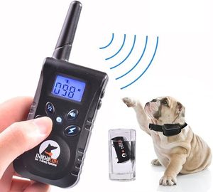 lot 1831 image: ELEOPTION Rechargeable Electrical Anti Bark Pet Dog Training Collar Shock No Barking Dog Training Tool with Remote Waterproof