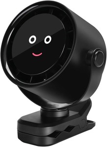 lot 1849 image: Koonie Desk Fan Rechargeable Small Travel Camping USB Table Fan Strong Airflows 5 Speed Quiet Fan Digital Display For Bedroom
