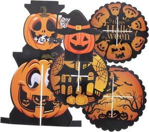 lot 1863 image: Halloween Stand Pumpkin Dessert Cupcake Holder for Parties Easy Assembly Display Rack for Treats Appetizers More