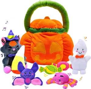 lot 1873 image: JOYIN Babys Pumpkin Halloween Playset with 8 Fun Play Pieces, Halloween Theme Decoration, School Classroom Supply, Party Favor Supplies, Goodie Bags Stuffers Fillers, Toy and Prizes, Treats Gifts