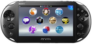 lot 1881 image:  Retail $249.99 PlayStation Vita Wi-Fi Model Black(PCH-2000ZA11) With Sumo Shop custom case.