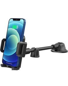lot 2566 image: MPow Adjustable Car Phone Mount Holder, 360 Rotation One Button Release Wide Compatibility for Galaxy Moto and More Smartphone, Adjustable Arms