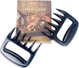 lot 2590 image: Original Meat Shredder Claws for BBQ  Heat-Resistant Nylon, Ultra-Sharp Blades, Easily Shred, Lift & Handle Pulled Chicken, Beef  Heavy-Duty Barbecue Tool  Black