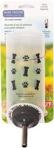 lot 8805 image: Wide-Mouth No-Drip Small Pet Water Bottle  16oz Gray Paws Edition