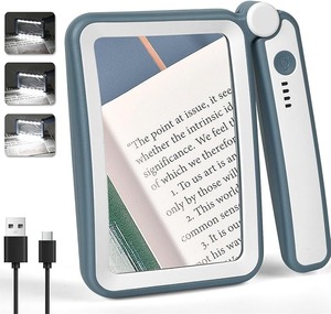 lot 8819 image: Rechargeable 5X Large LED Page Magnifier (Blue-White)