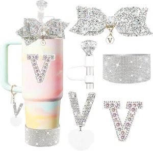 lot 8821 image: Stanley Cup Accessory Set  Personalized White V Edition