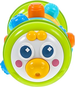 lot 8823 image: Kisangel Colorful Cartoon Caterpillar Sensory Toy- Blue