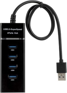lot 8840 image: High-Speed 4-Port USB 3.0 Hub  5Gbps Data Transfer & Expansion Splitter