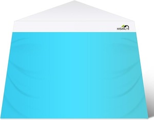 lot 8855 image: 8 x 8 Slant Leg Canopy Sidewall  Waterproof & UV-Resistant 210D Oxford Sunwall (Sky Blue)