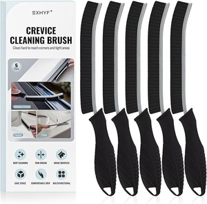 lot 8857 image: 6-Pack Hard Bristle Crevice Cleaning Brushes  Multifunctional Gap Scrub Tools